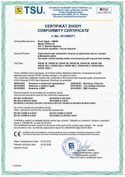 Certifikát zhody EMC 16-100