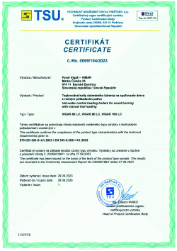 Certifikát EN 303-5 60-100LC 