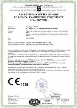 Certifikát tlaková nádoba 97-23-EC 29UD